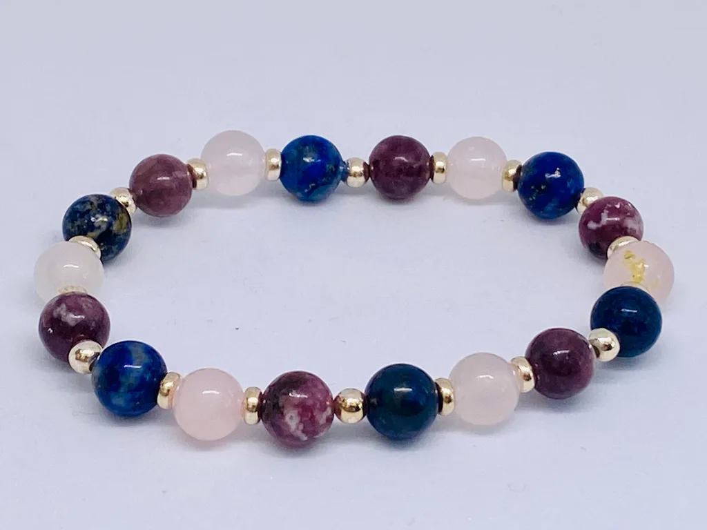♎️ Libra Bracelet -Lunar Harmony Crystal Bracelet with Sterling Silver