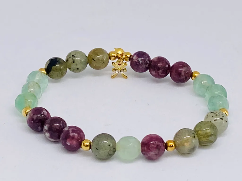 ♓️ Pisces Crystal Bracelet — with Zodiac Sign Charm
