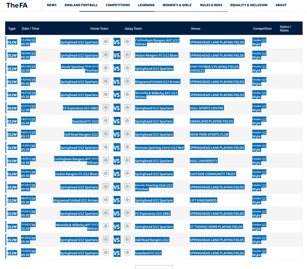 Copy fixtures from FA Fulltime