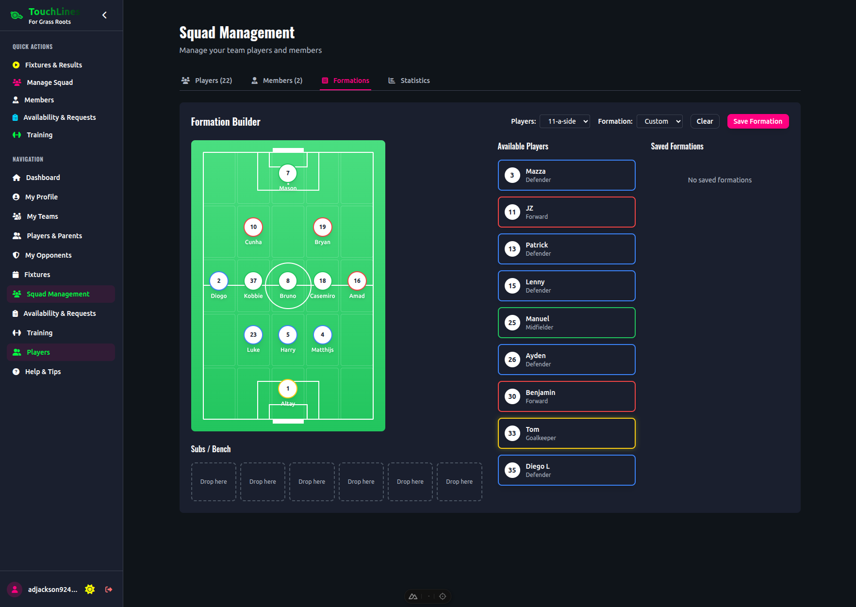 Formation builder tool