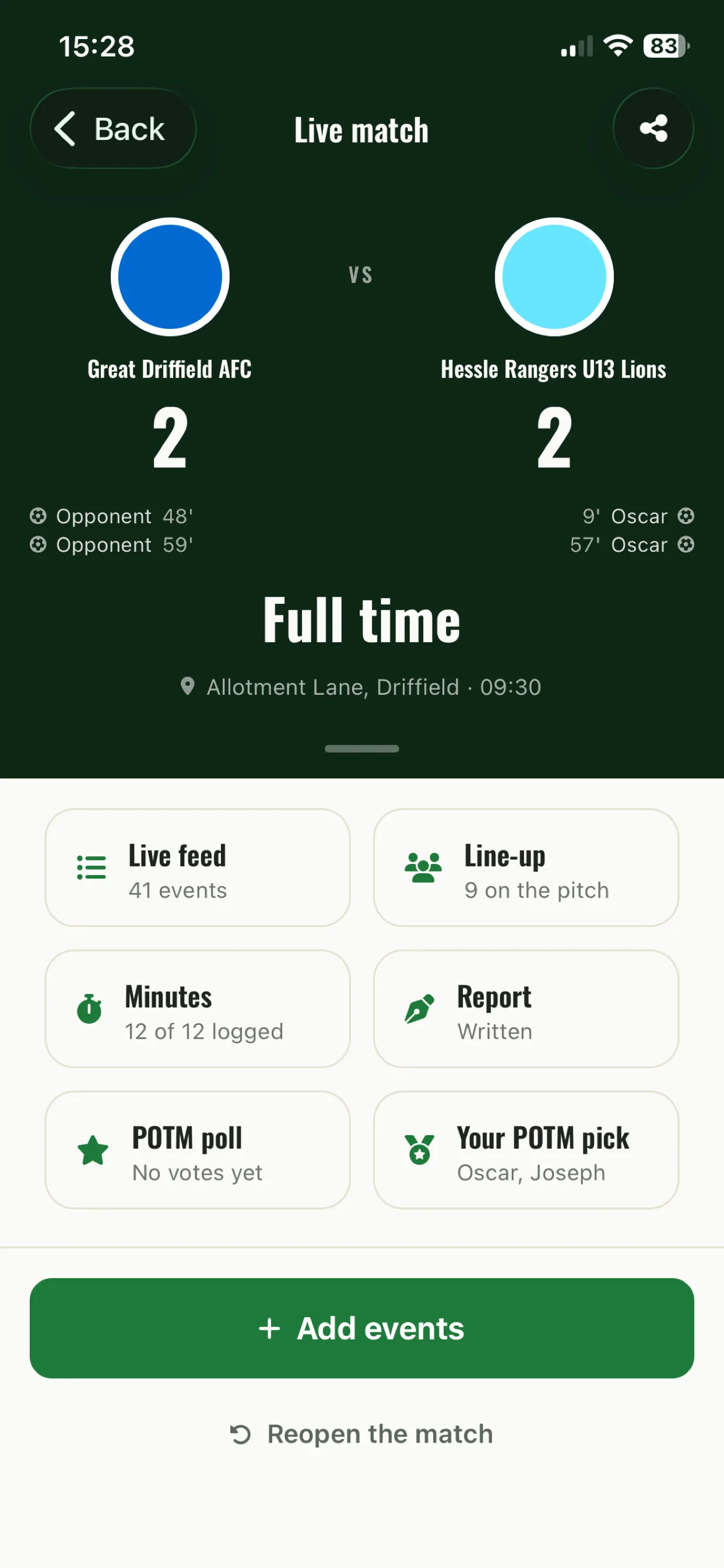 Trac mobile screen 5