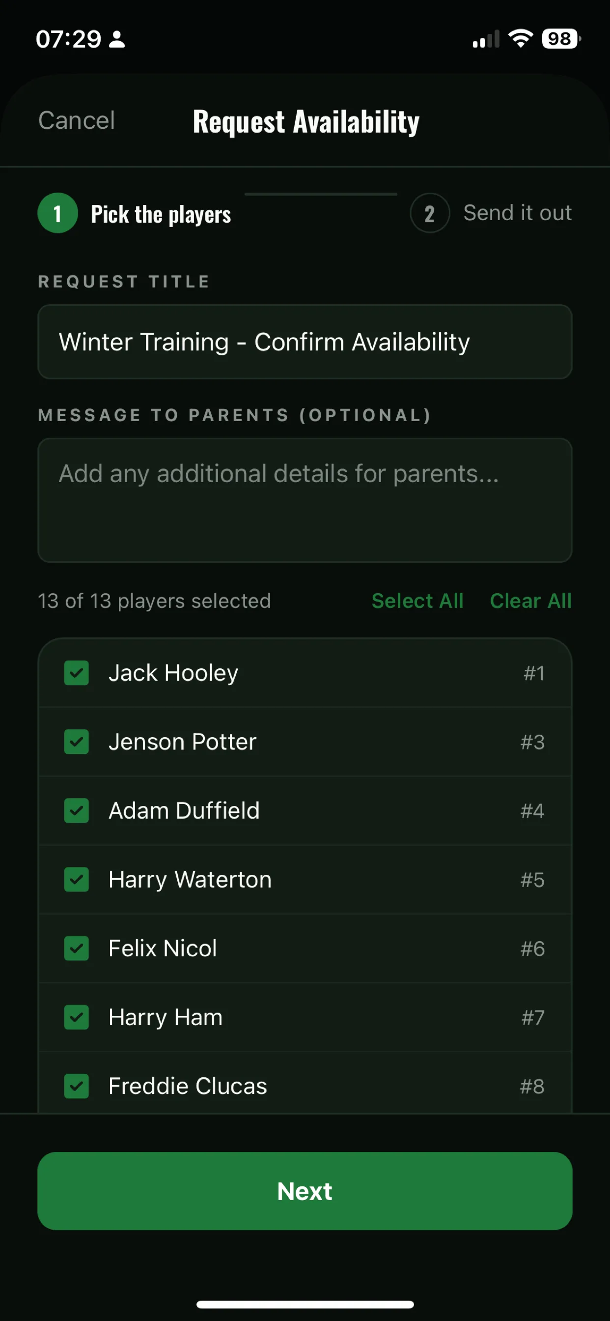 Trac mobile screen 11
