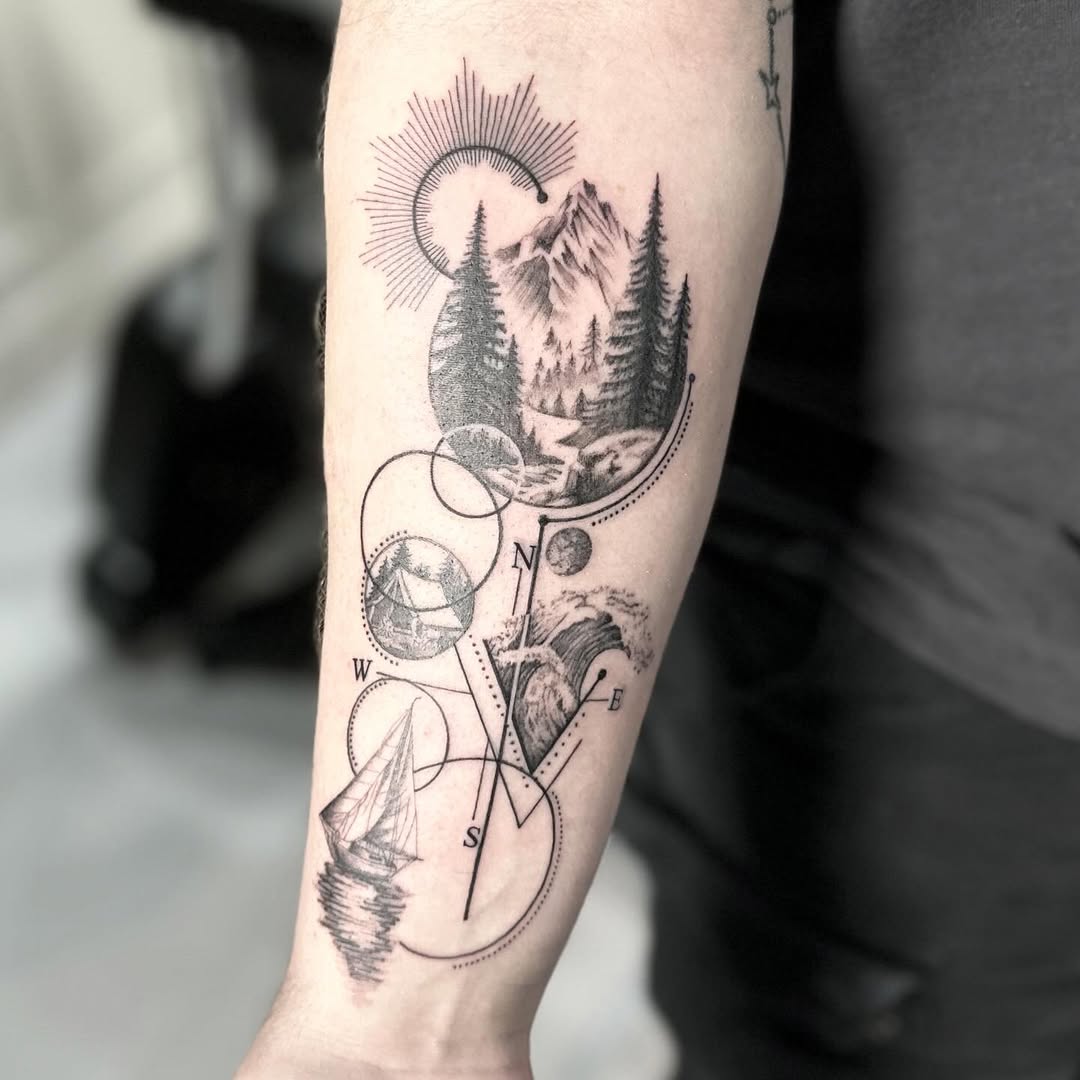 Conceptual nature tattoo by Markings Tattoos Hessle