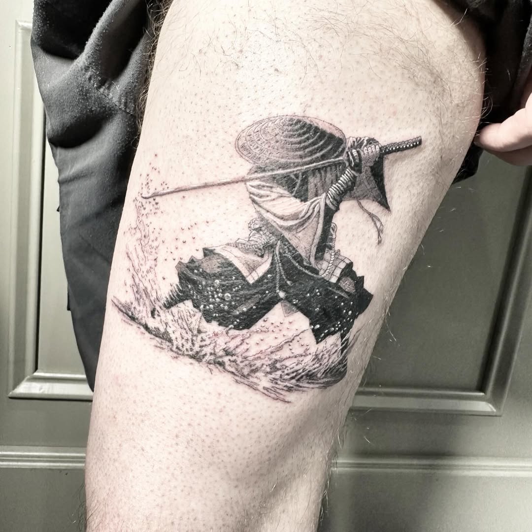 Japanese Samurai tattoo by Markings Tattoos Hessle