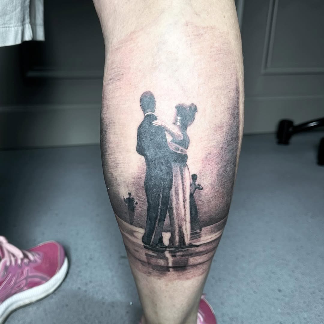 Jack Vettriano inspired tattoo by Markings Tattoos