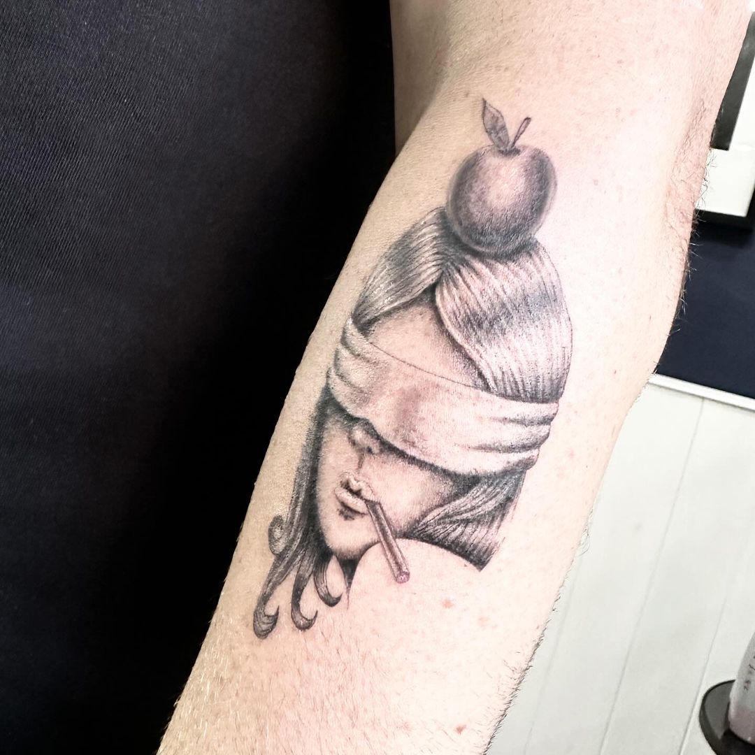 Daredevil girl tattoo by Markings Tattoos