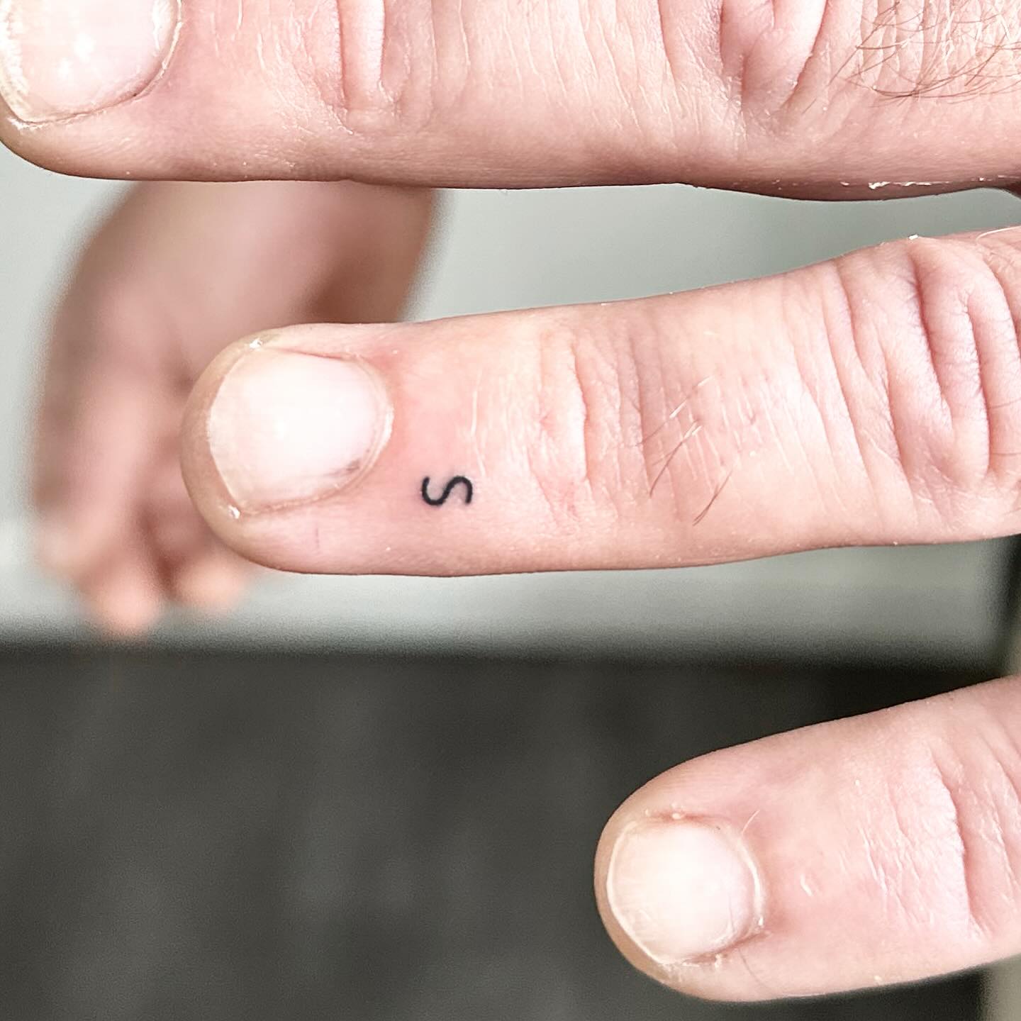 S initials tattoo by Markings Tattoos Hessle