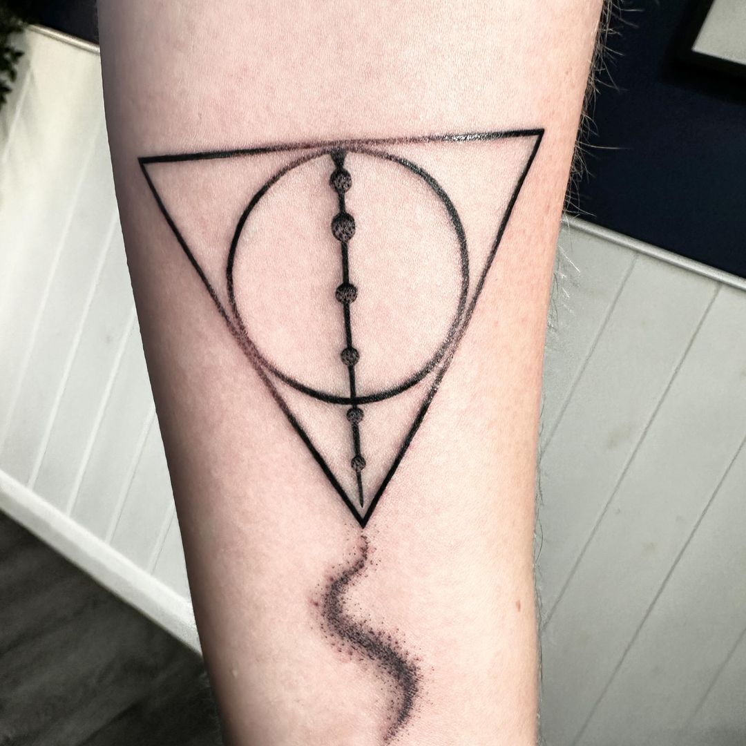 Harry Potter Deathly Hallows tattoo by Markings Tattoos